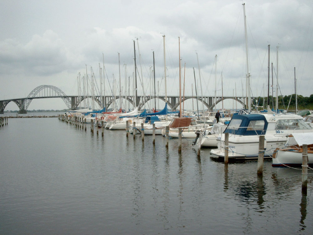 Kalvehave Havn set fra vandet